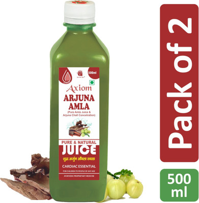 AXIOM Arjuna Amla Juice (2 x 500 ml)(Pack of 2, 1000 ml)