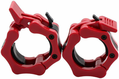 YMD Olympic Rod Locks barbell clamp red Weight Lifting Bar