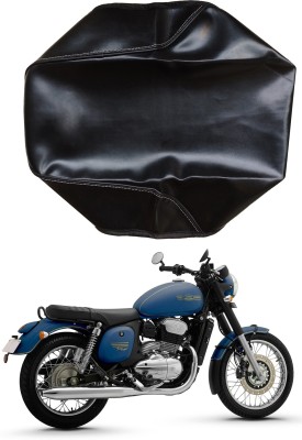 BikenWear Plain-Black Single Bike Seat Cover For Jawa 42