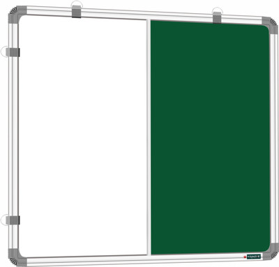 YAJNAS 2X2 Feet Premium Combination Board (Non-Magnetic Whiteboard With Green ChalkBoard) For Home, Office & School. Heavy-Duty Aluminium Frame (Pack Of 1 Combination Board)| Color - White & Green White, Green board(60 cm x 60 cm) YAJNAS 2X2 Feet Premium Combination Board (Non-Magnetic Whiteboard With Green ChalkBoard) For Home, Office & School. Heavy-Duty Aluminium Frame (Pack Of 1 Combination Board)| Color - White & Green White, Green board(60 cm x 60 cm)