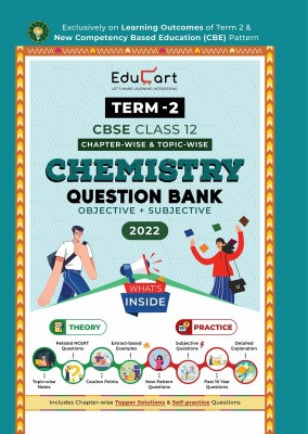 Educart Term 2 Chemistry CBSE Class 12 Question Bank (Now Based on the Term-2 Subjective Sample Paper of 14 Jan 2022)(Paperback, Educart)