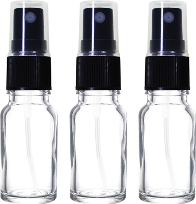nsb herbals 10 ml Glass Spray Bottle(Pack of 3, Clear)