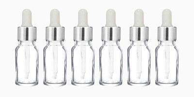 nsb herbals 10 ml Glass Bottle(Pack of 6, Clear)