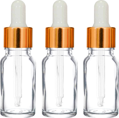 nsb herbals 10 ml Glass Bottle(Pack of 3, Clear)