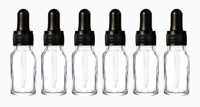 nsb herbals 10 ml Glass Bottle(Pack of 6, Clear)