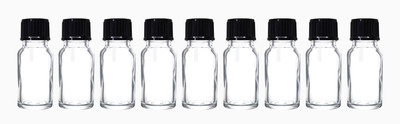 nsb herbals 10 ml Glass Bottle(Pack of 9, Clear)