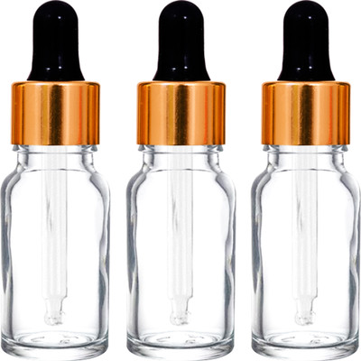 nsb herbals 10 ml Glass Bottle(Pack of 3, Clear)