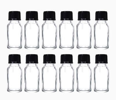 nsb herbals 10 ml Glass Bottle(Pack of 12, Clear)