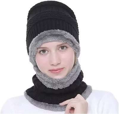 YOUTH ROBE Solid Beanie Cap(Pack of 2)