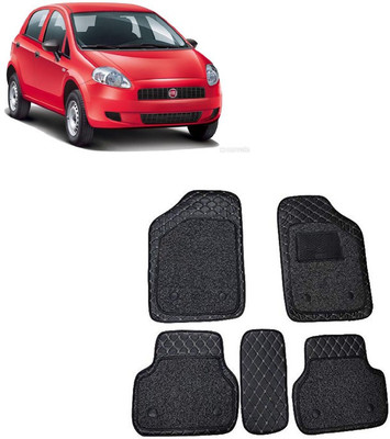 AutoRetail Leather 7D Mat For  Fiat Punto(Black)