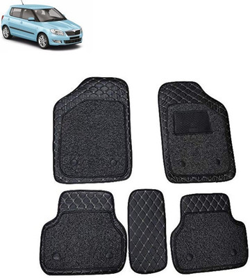 CARNEST Leather 7D Mat For  Skoda Fabia(Black)