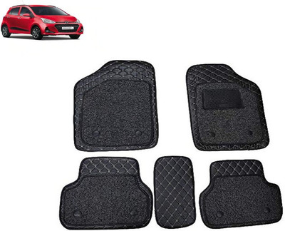 AutoRetail Leather 7D Mat For  Hyundai i10(Black)