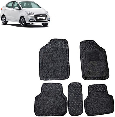 CARNEST Leather 7D Mat For  Hyundai Xcent(Black)