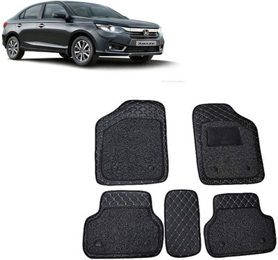 AutoRetail Leather 7D Mat For  Honda Amaze(Black)
