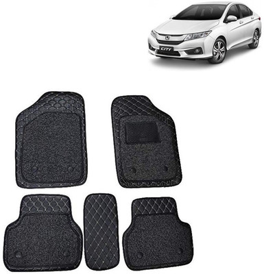 AutoRetail Leather 7D Mat For  Honda City(Black)