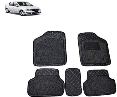 AutoRetail Leather 7D Mat For  Mahindra Logan(Black)
