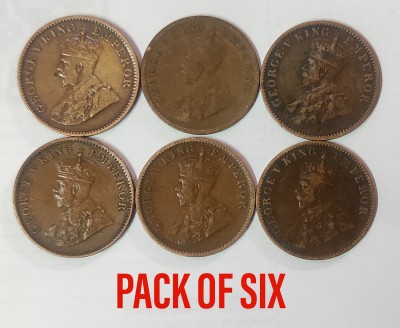 ANK SET OF SIX GEORGE V KING EMPEROR Medieval Coin Collection(6 Coins)