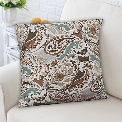 Texstylers Floral Cushions Cover(Pack of 6, 40.64 cm*40.64 cm, Multicolor)
