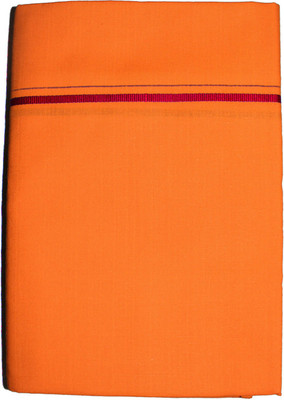 Prakasam Cotton Men's Single (1.30x2.00 mtrs-4 yard) Medium Kaavi Colour Solid Men Dhoti