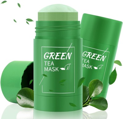 GFSU Green Mask Stick, Green Tea Mud Stick Mask Purifying Clay Stick mask, Facial Oil Control, Deep Cleansing Pores Improving Skin(40 g)