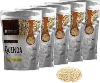 Hanman Nutritions White Quinoa 5kg Pack Organic Quinoa Seeds for Weight Loss Kinua, Quinoa Seeds, Quinoa for Weight Loss Quinoa