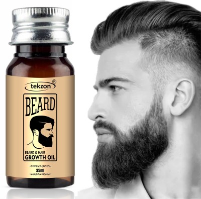 tekzon Powerfull Beard Hair Growth Oil (Blend of 10 Natural Oils) Hair Oil(35 ml)