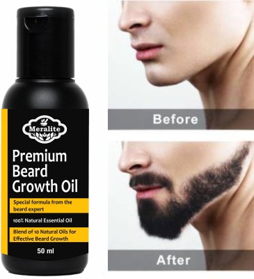 Meralite Premium Beard Growth Oil - 50ml Hair Oil(50 ml)