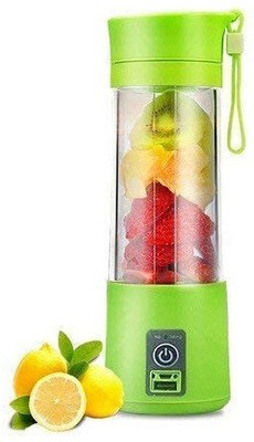 ActrovaX Plastic Portable Electric USB Juice Maker 4 Blades Hand Juicer(Green)
