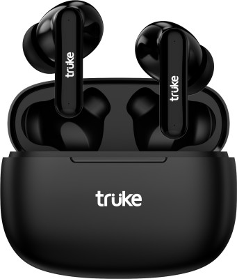 truke Air Buds Lite with Quad Mic ENC, 10mm Driver, Ear Sensor, 48Hours Playtime Bluetooth Headset(Black, True Wireless)