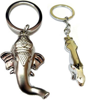 Meeko.com sund ganesha & jaguar key chain 05f Key Chain