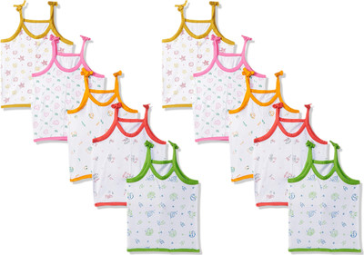 ONCH Vest For Baby Boys & Baby Girls Pure Cotton(White, Pack of 10)