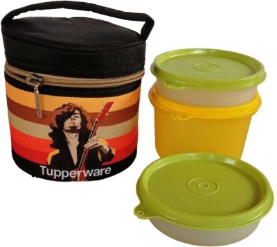 TUPPERWARE Junior Rocker Lunch Set (450ml,170,170ml, Pack of 4 With Bag) 3 Containers Lunch Box(450 ml, Thermoware)