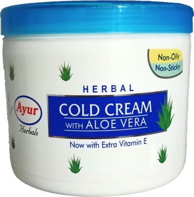 Ayur Herbal Cold Cream with Aloe Vera Extra Vitamin E 500ml(500 ml)