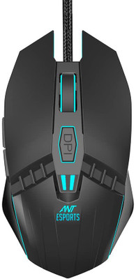 Ant Esports GM 50 Wired Ambidextrous Optical  Gaming Mouse(USB 3.0, Black)