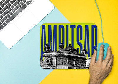 curiohh Amritsar-Golden Temple Non Slip Base Mousepad(Mutlicolor)