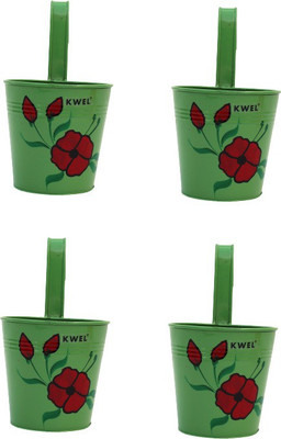 KWEL Plant Container Set(Pack of 4, Metal)