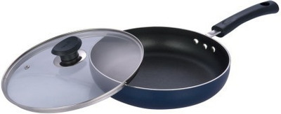 Vinod Cookware Fry Pan 26 cm diameter with Lid 2 L capacity(Aluminium, Non-stick)