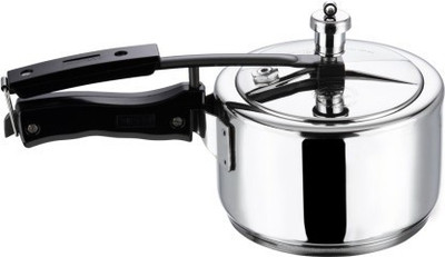 Vinod Cookware 3 L Inner Lid Induction Bottom Pressure Cooker(Stainless Steel)