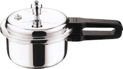 Vinod Cookware 2 L Outer Lid Induction Bottom Pressure Cooker(Stainless Steel)