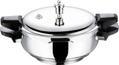 Vinod Cookware 5.5 L Outer Lid Induction Bottom Pressure Cooker(Stainless Steel)