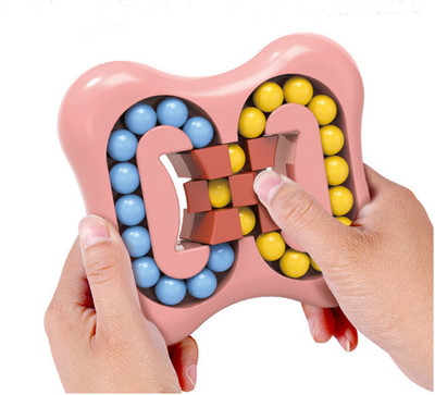 Chocozone Rotating Magic Bean Toys Decompression Rotating Small Beads Fidget Spinner Magic Cube Toys for Kids Puzzle Educational Toys for 9 years old(1 Pieces)