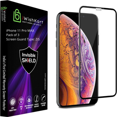 iWishKart Edge To Edge Screen Guard for APPLE iPhone 11 Pro Max(Pack of 3)