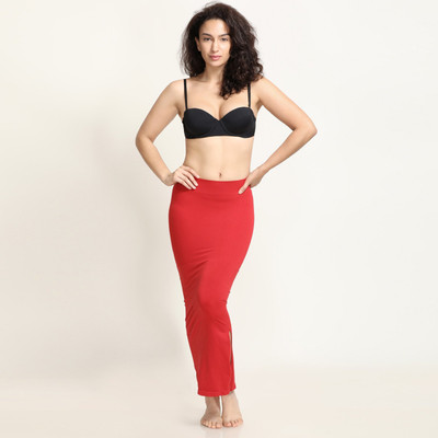 ZIVAME ZI3023-Red Lycra Blend Petticoat(L)