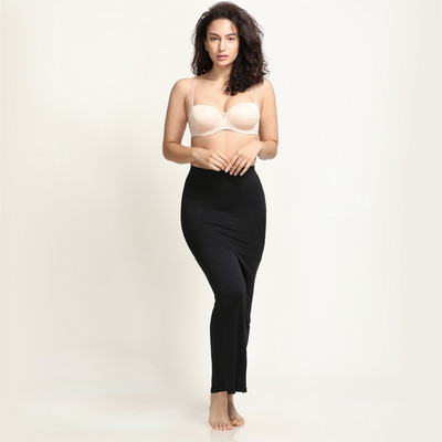 ZIVAME ZI3022-Black Lycra Blend Petticoat(M)
