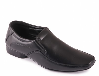 Feather Leather Genuine Leather Formal Shoe 115 Slip On For Men(Black , 9)