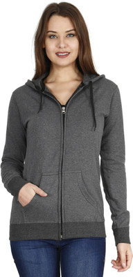 Fleximaa Full Sleeve Solid Women Sweatshirt
