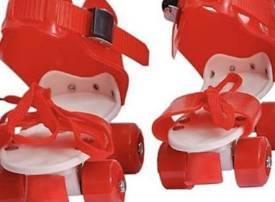 AVIKA Quad RolRoller Skates for Kids Girls Boys Adjustable Size Quad Roller Skatesler Skates Quad Roller Skates Quad Roller Skates - Size 5-12 UK Shoe Skates - Size Upto 9 years old (RED) Quad Roller Skates - Size 5-12 UK (White, Red) In-line Skates - Size 4 TO 8 UK(Red, White)