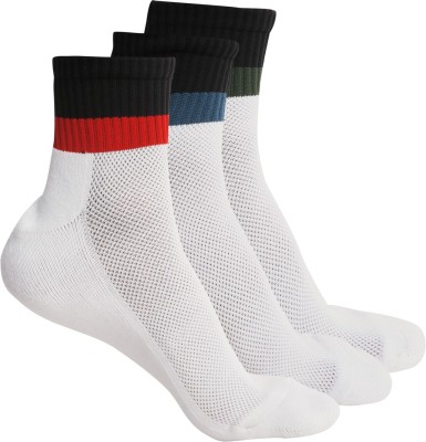 LOUIS STITCH Socks for Men Solid Ankle Length(Pack of 3)