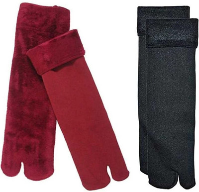 zippyque Women Solid Ankle Length, Mid-Calf/Crew(Pack of 2)