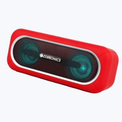 ZEBRONICS Delight-20 10 W Bluetooth Speaker(Red, Stereo Channel)